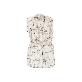 Burberry Sleeveless Dress Women's White