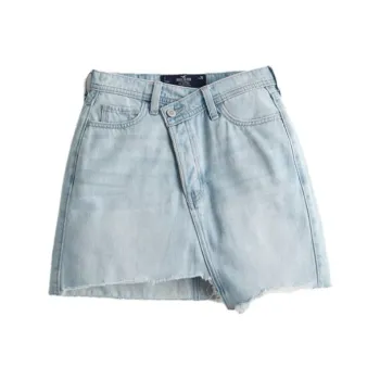 Hollister Denim Short Skirts Women's Light Washed