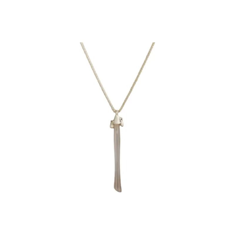 OLIO E ACETO 925 Sterling Silver Necklaces Unisex Black/Gray-1