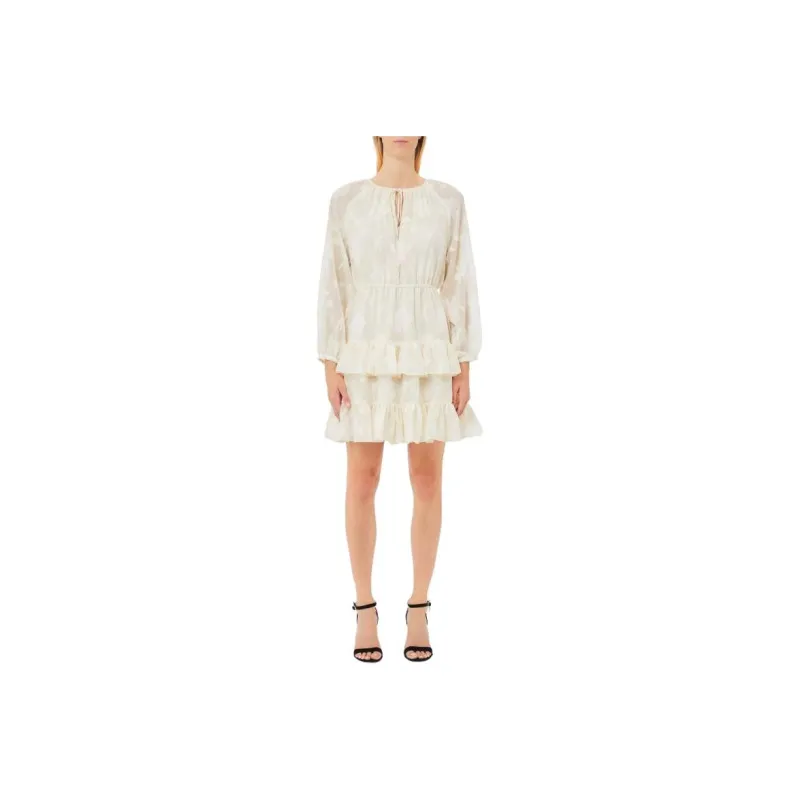 LIU·JO Long Sleeved Dress Women's Beige-0
