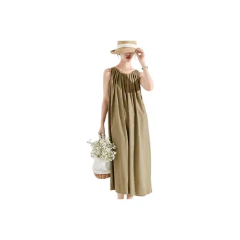 ZIMO Sleeveless Dress Women's Light Army Green
