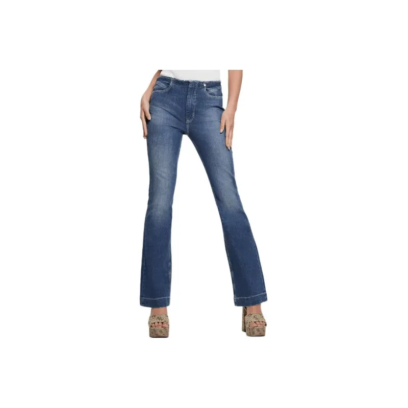 GUESS Flare Denim Pant Jeans Women's Blue-0