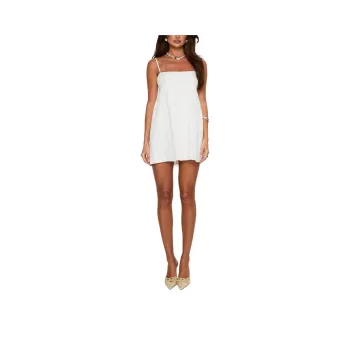 PRINCESS POLLY ORTEGA MINI DRESS Slip Dress Women's WHITE BROIDERIE/White Embroidery