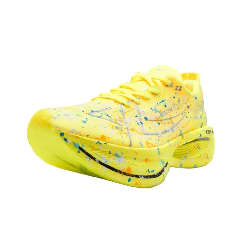 XTEP 160X 3.5PRO Running Shoes Men Low Top Fluorescent Bright Yellow, Teal-1