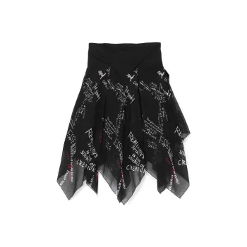 Yohji Yamamoto Casual Long Skirts Women's Black