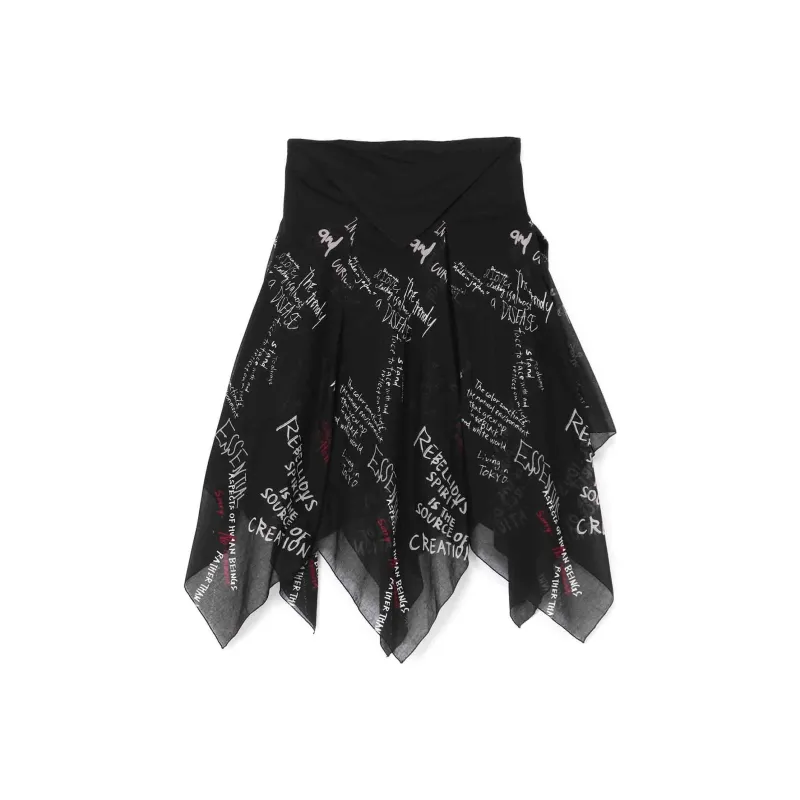 Yohji Yamamoto Casual Long Skirts Women's Black-0