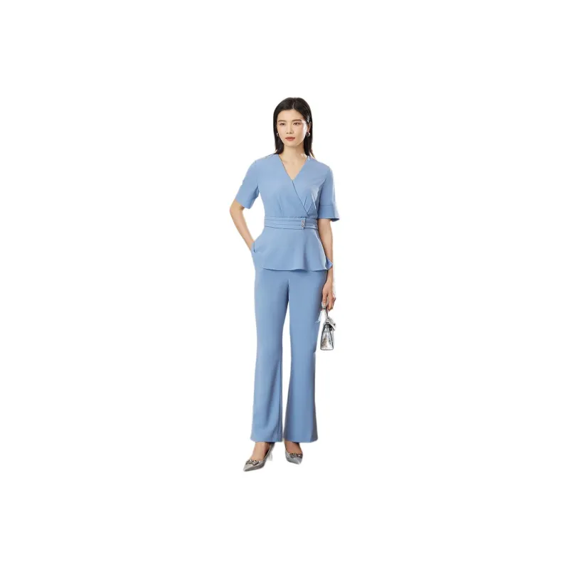 BBLLUUEE Casual Suit Women's Set Moonlight Blue-0