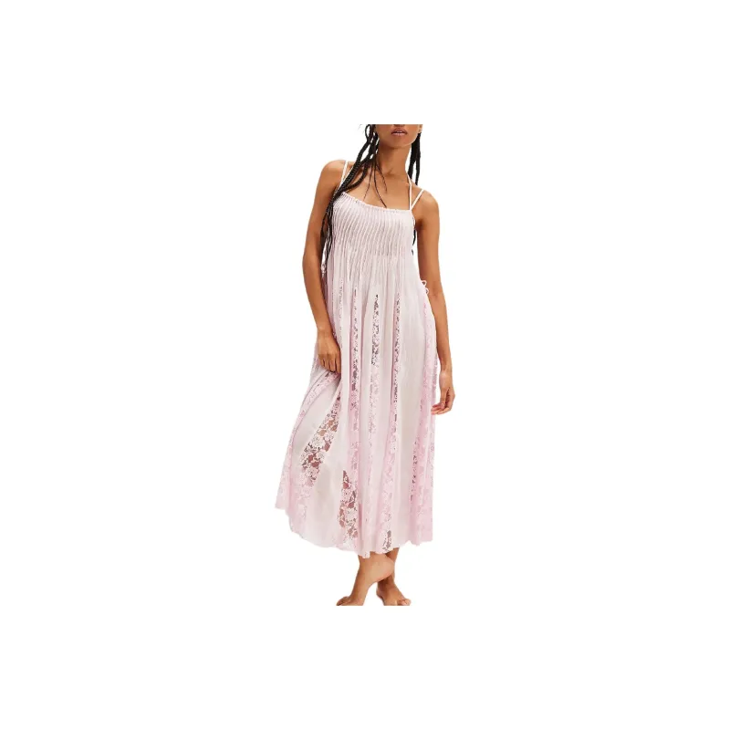 FREE PEOPLE Hailee Slip Slip Dresses Women's Pink-0