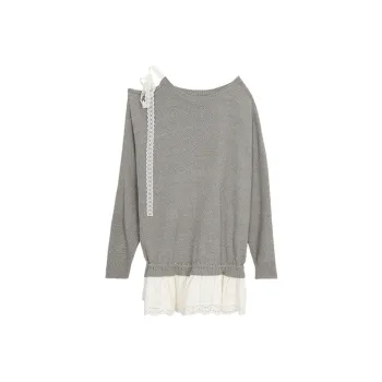 ETSE Long Sleeved Dress Women's Gray