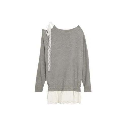 ETSE Long Sleeved Dress Women's Gray