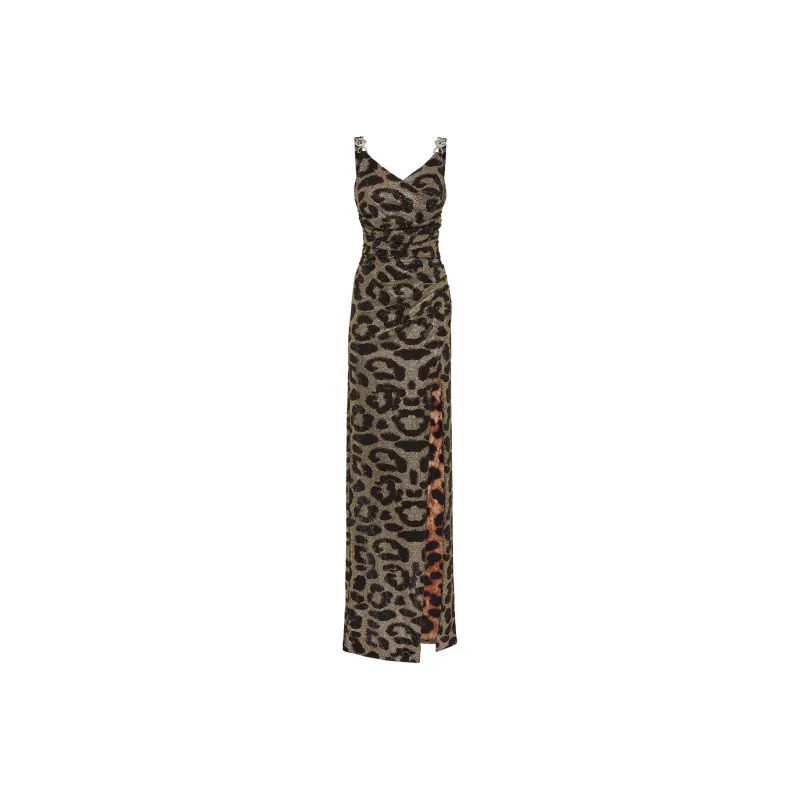 PHILIPP PLEIN Leopard Maxi Dress-0