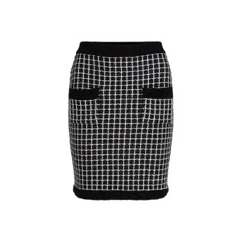 KARL LAGERFELD / Karl Lagerfeld Jeans Bouclé Two pocket Pencil Skirt