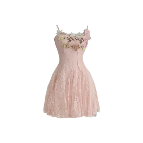 Udon House Slip Dress Women's Pink
