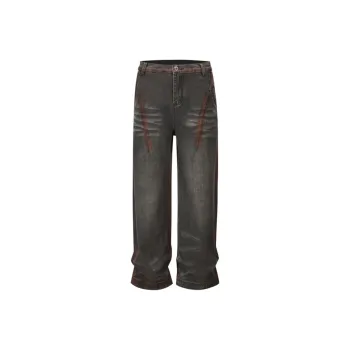 YINLEI Jeans Unisex Black