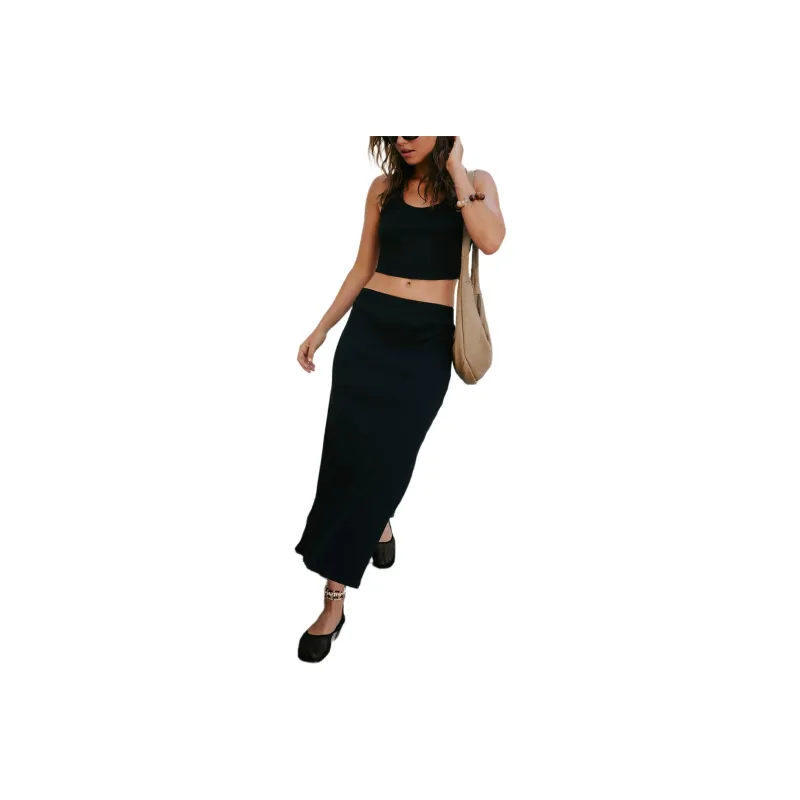 FREE PEOPLE Maxine Skirt Set Skirt Set Women's Black-0