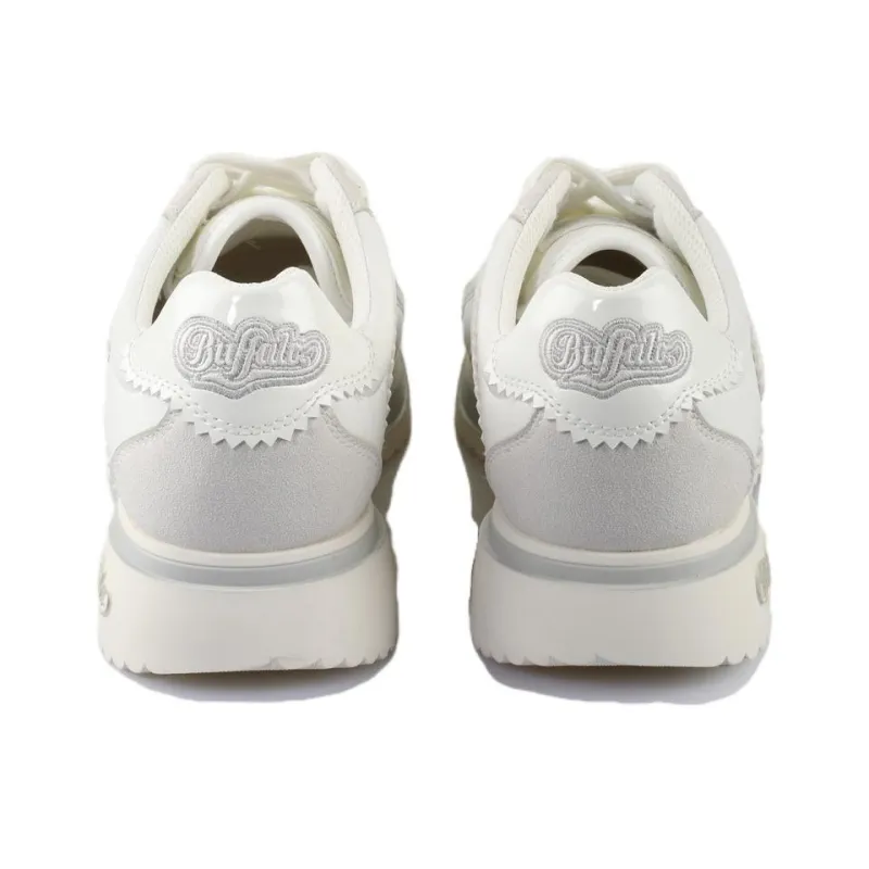 Buffalo Low Top Casual Shoes Unisex White-3