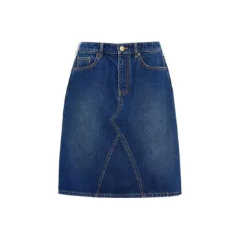 COACH Denim Short Skirts Women's Blue