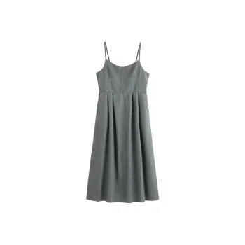 【dme】 Slip Dresses Women's Vintage Denim Blue