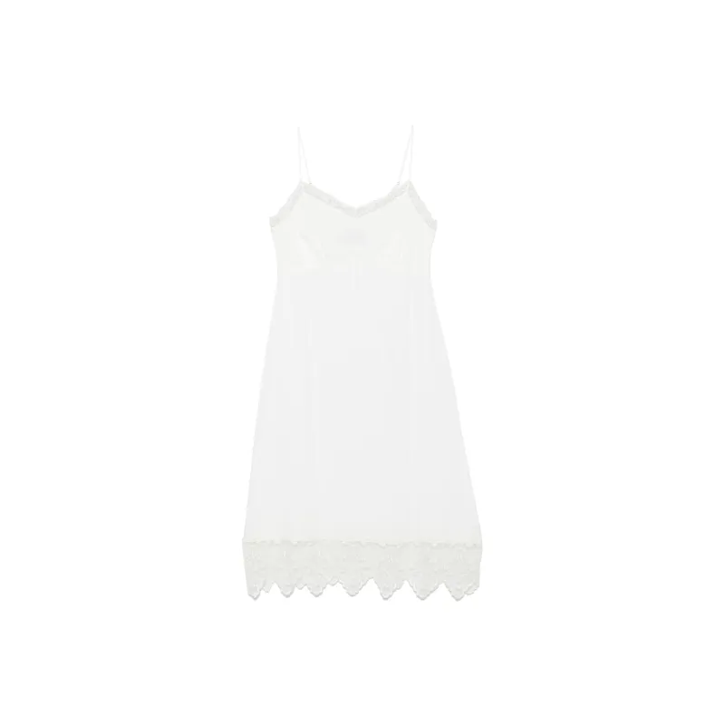SIMONE ROCHA Lace trim Midi Dress-0