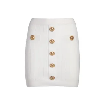 BALMAIN Casual Short Skirts Women's White