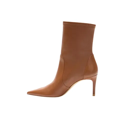 Stuart Weitzman/SW STUART POWER Ankle Boots 7.5cm Women's Brown
