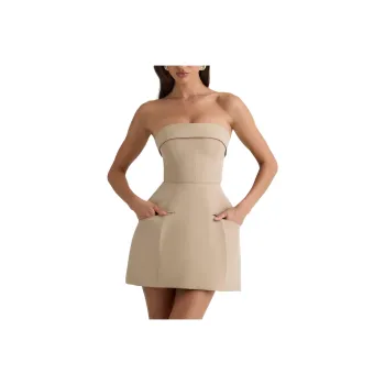 OH POLLY SS25 Taia Sleeveless Dress Women's Camel/Camel