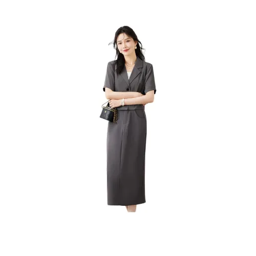 TERRE BLEUE Skirt Set Women's Gray