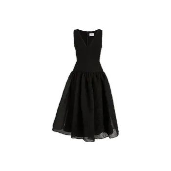 Erdem Crinkled effect Silk Flared Dress