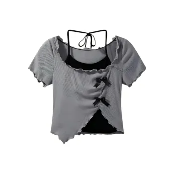 Mu Xiao Xin T Shirts Women's Gray