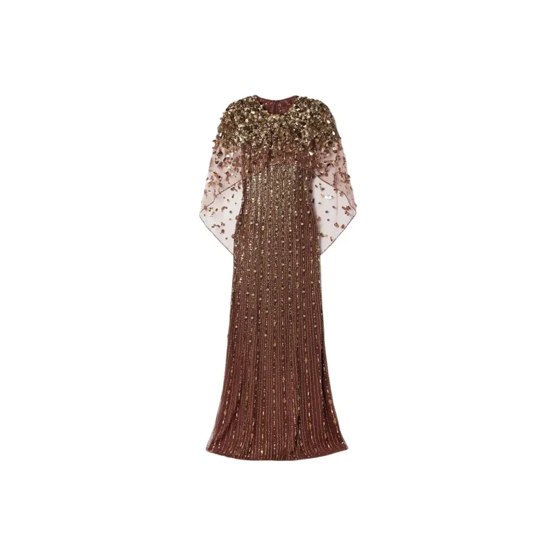 NILI LOTAN Sleeveless Dress Women's Bronze-0