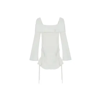 DREAM SEVEN 77 Long Sleeved Dresses Women's Apricot