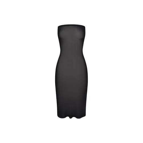 Khy SS24 DROP 008 Mesh Tube Midi Dress Sleeveless Dress Women's Black