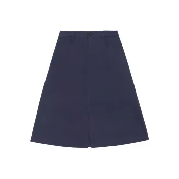 LI-NING 1990 LADY-L Series Casual Long Skirts Women's Dark Ship Blue