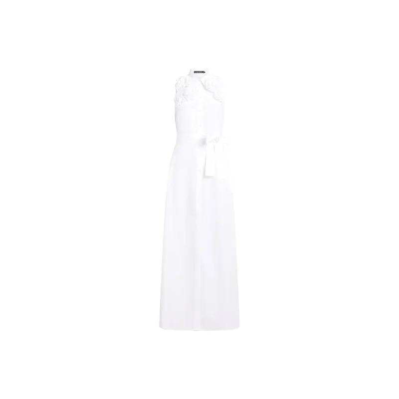 Karl Lagerfeld Floral Appliqué Maxi Dress-0