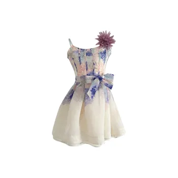 Icicofficial Sleeveless Dress Women's Blue Purple