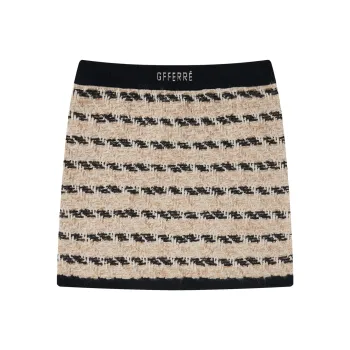 GF Ferré Casual Short Skirts Women's Brown With Print