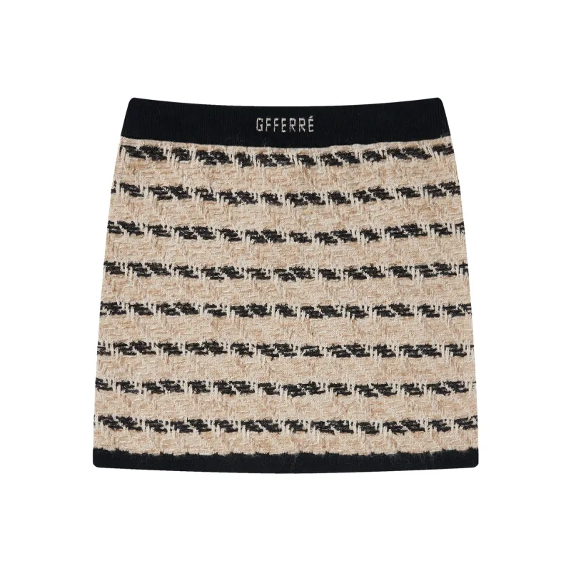 GF Ferré Casual Short Skirts Women's Brown With Print-0