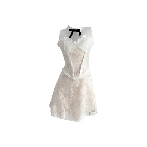 SECFLY OFFICIAL Sleeveless Dress Women's Ivory