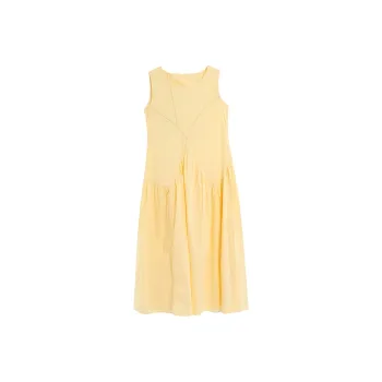 HAPG Sleeveless Dress Women's Yellow