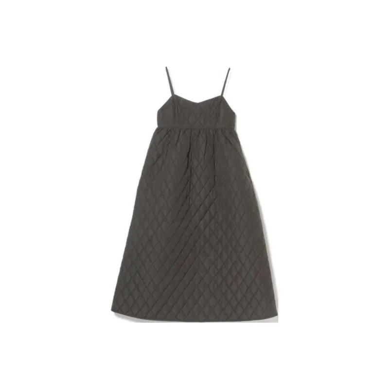 Beams Slip Dresses Women's Black-0