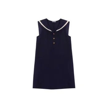 DESIGNER PLUS Sleeveless Dress Women's Navy Blue