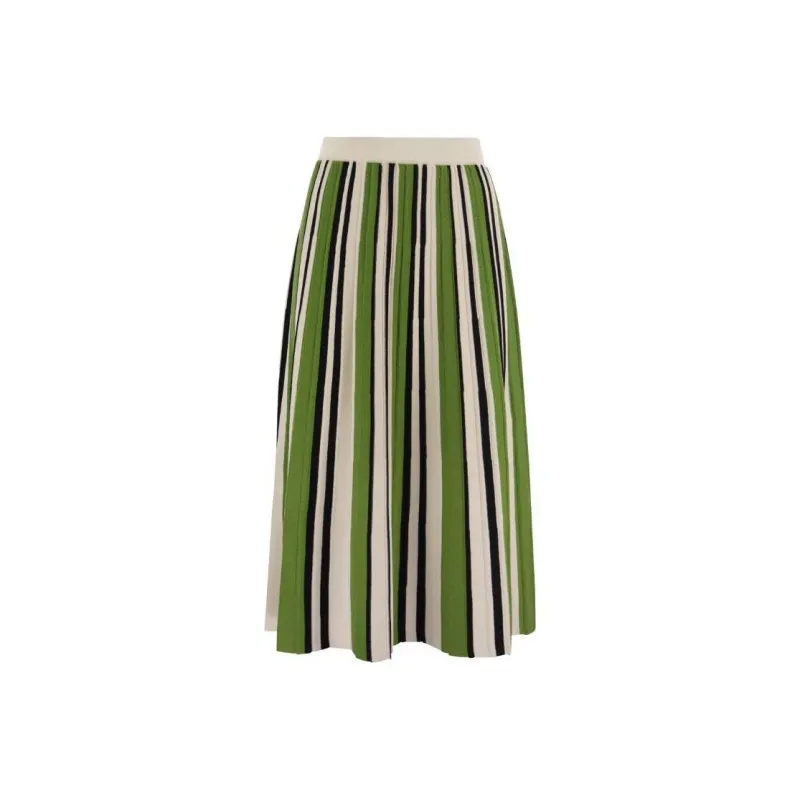 WEEKEND MaxMara SS23 Casual Long Skirt Women's Green-0