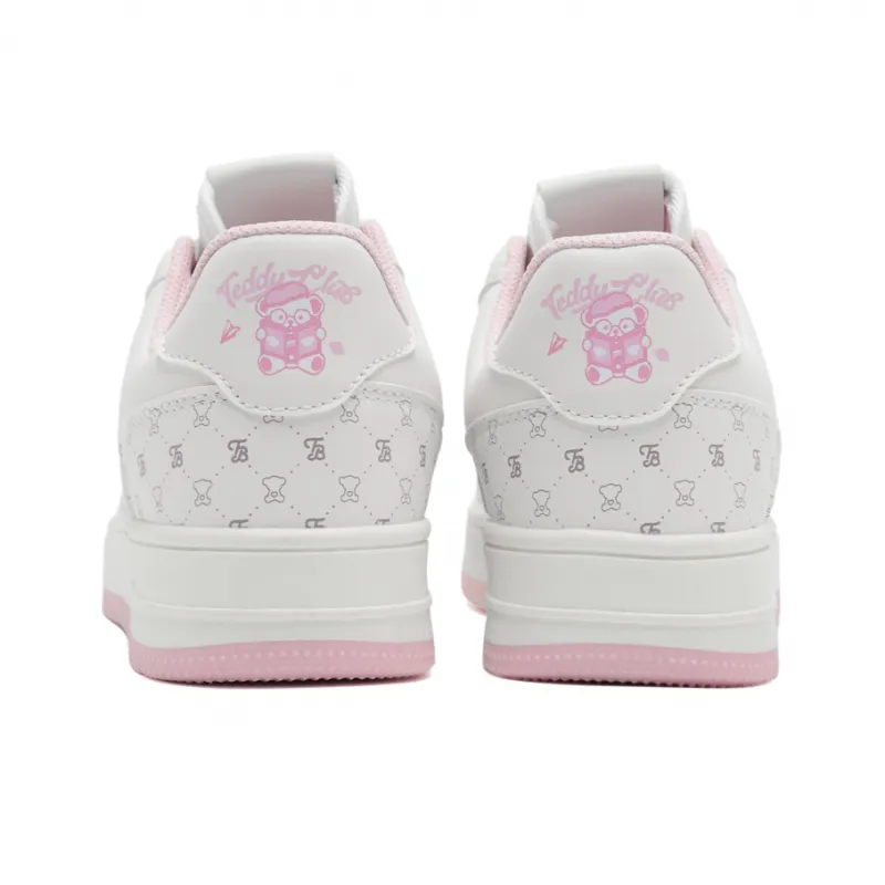 Teddy Bear Collection Coverage, Abrasion Resistant, Lightweight, And Breathable Low Top Skateboard Shoes Unisex-13
