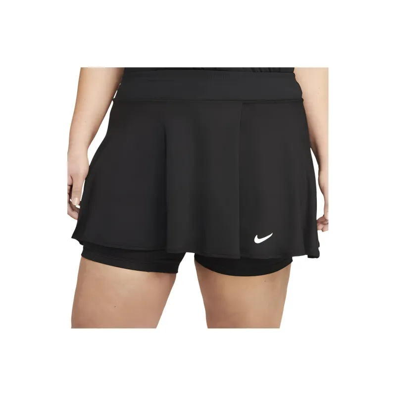 Nike Court Dri-FIT Victory Casual Short Skirts Women's Black White-0