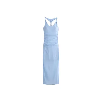 Abercrombie＆Fitch Sleeveless Dress Women's Light Blue
