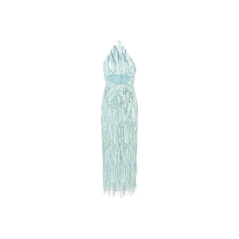 Rotate Halterneck Maxi Dress-0