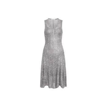 Alaia Sequin Knit Skater Dress