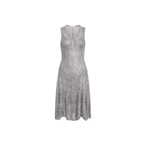 Alaia Sequin Knit Skater Dress