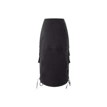 Vv.ok X ICONS Lab Casual Long Skirts Women's Black Gray Color