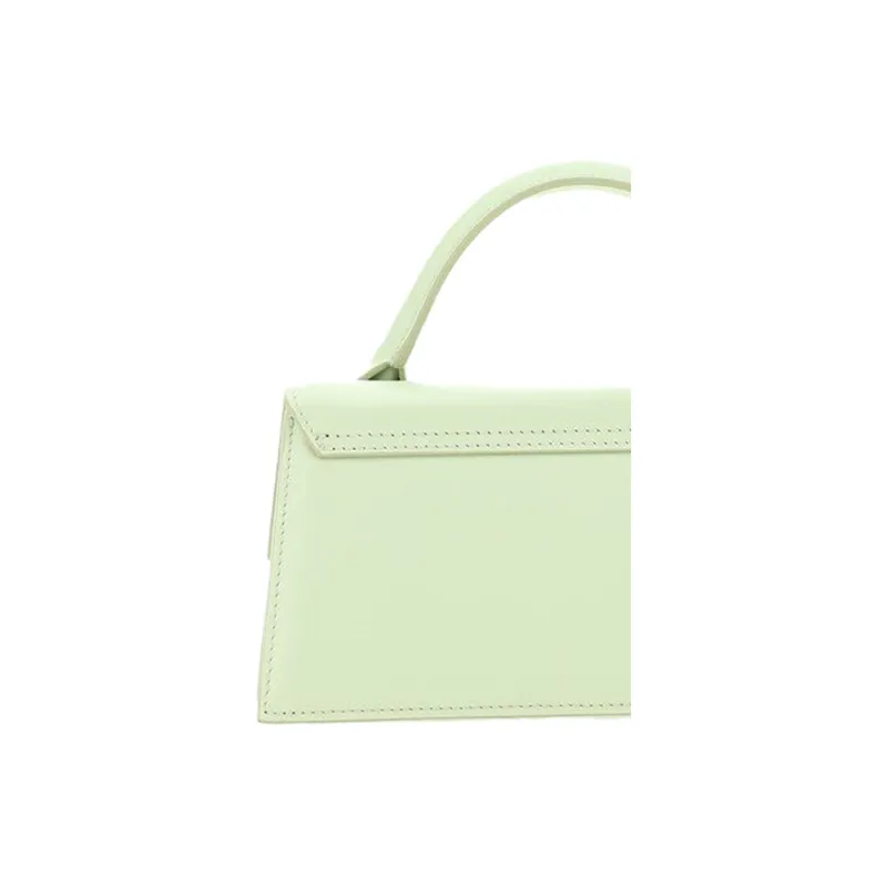 Jacquemus Cow Leather Shoulder Bag Crossbody Bag Handbag Women's Light Green-4